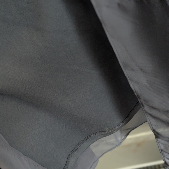 Dessy Collection Gray Sleeveless Wrap Sundress for Cocktail - Picture 6 of 12